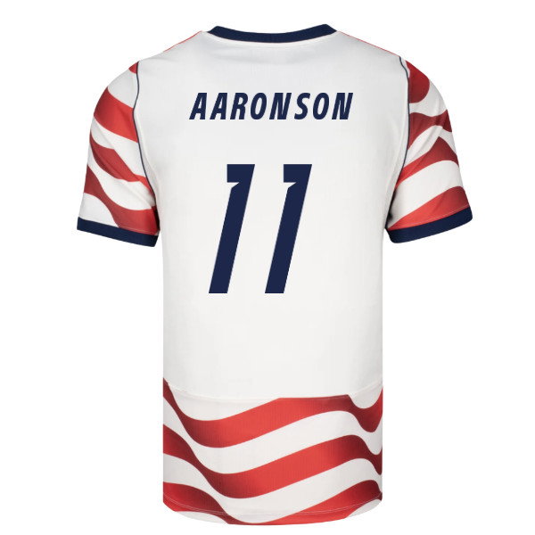 2026-2027 USA USMNT Match Home Authentic Jersey (Aaronson 11)-SoccerKits Hub | Buy Soccer Jerseys Online